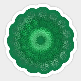 Emerald Green and Ivy (Abstract Design) Sticker